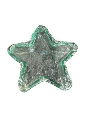 Eco Glass Recycled Glass Star Shaped Glass Bowl Art Made in Spain